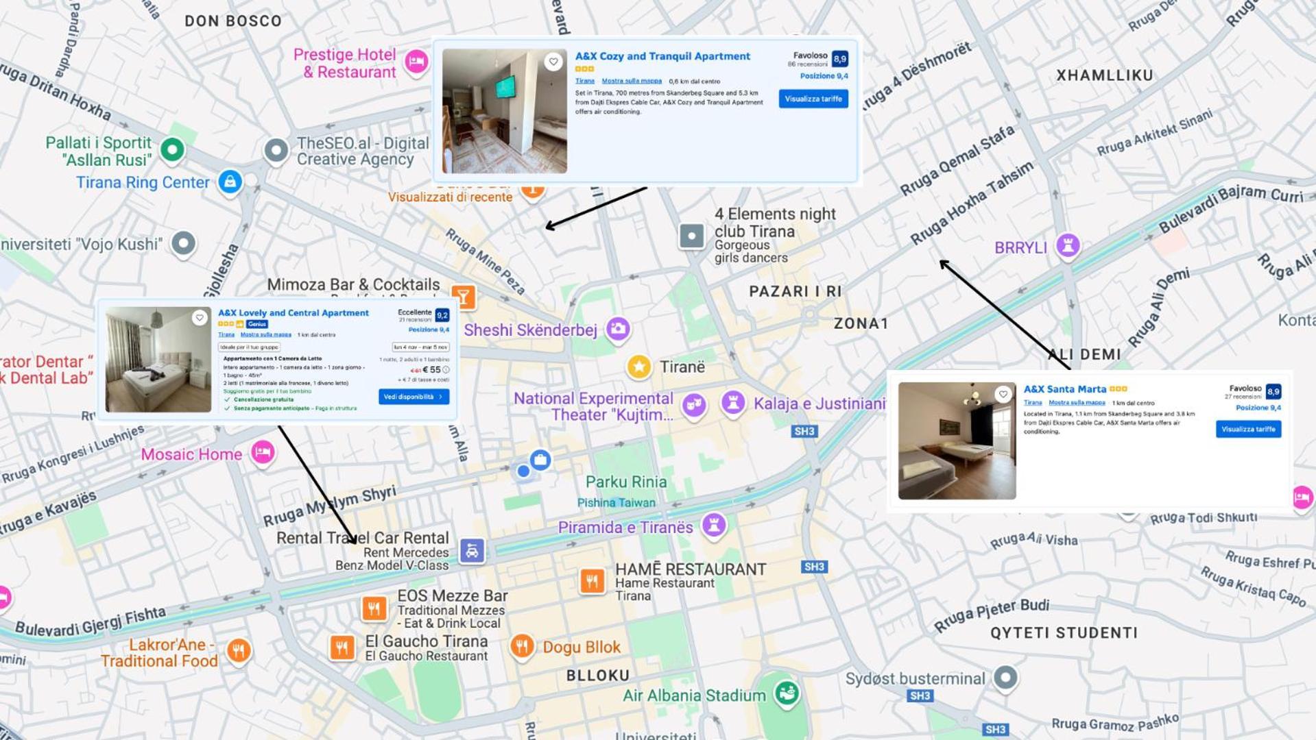 A&X Lovely And Central Apartment - 24H Self Check-In Tirana Exteriör bild